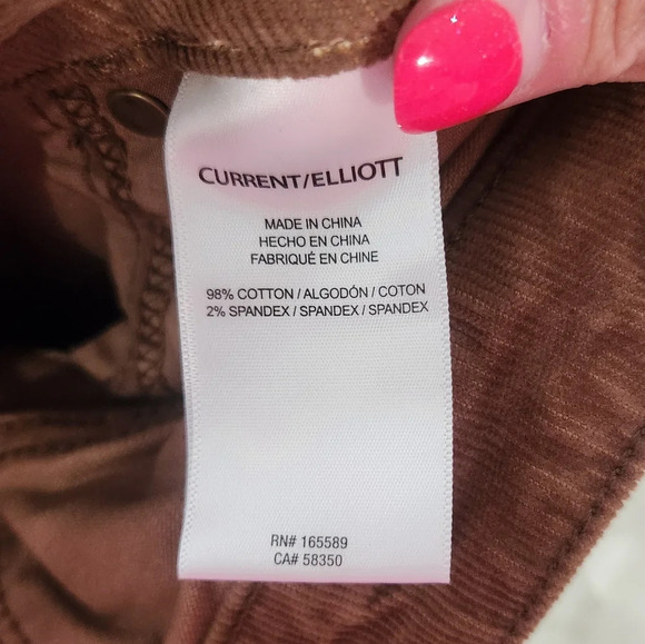 New Current Elliott The Standard Carmel Pant 25 - Picture 5 of 8